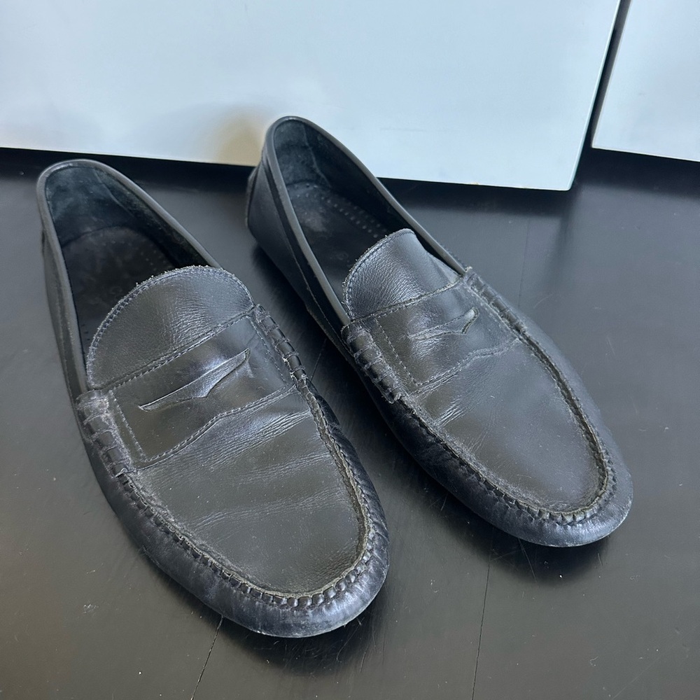 Cole Haan Black Leather Driver Loafer Shoe size 11